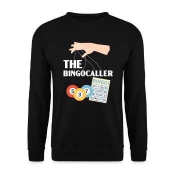 Bingo Player Bingo Caller Bing Lover Casino - Unisex Sweatshirt - black - Front - Alina (178cm) & Michal (187cm)