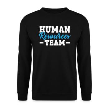 HR Manager Human Resource Employee Job Profession - Unisex Sweatshirt - black - Front - Alina (178cm) & Michal (187cm)