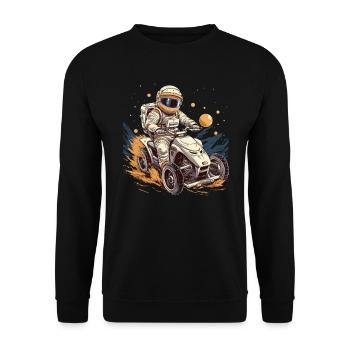 ATV Lover Quad Bike ATV Outdoor Mudding Offroading - Unisex Sweatshirt - black - Front - Alina (178cm) & Michal (187cm)