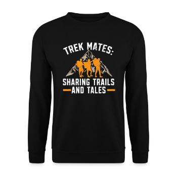 Randonnée Couple Randonnée Buddy Mountain Climbing Hiker - Sweat-shirt Unisexe - noir - Devant - Alina (178cm) & Michal (187cm)