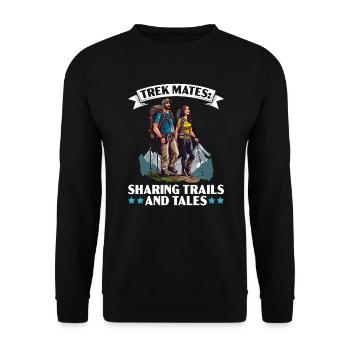 Randonnée Couple Randonnée Buddy Mountain Climbing Hiker - Sweat-shirt Unisexe - noir - Devant - Alina (178cm) & Michal (187cm)