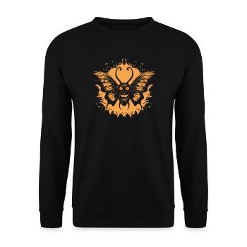 Butterfly Halloween Trick Or Treat Insect Lover - Unisex Sweatshirt - black - Front - Alina (178cm) & Michal (187cm)