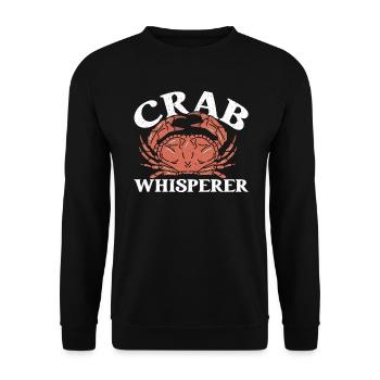 Krabbenfischen Krabbenfischer Krabbenfischer Krabben - Unisex Pullover - Schwarz - Vorne - Alina (178cm) & Michal (187cm)