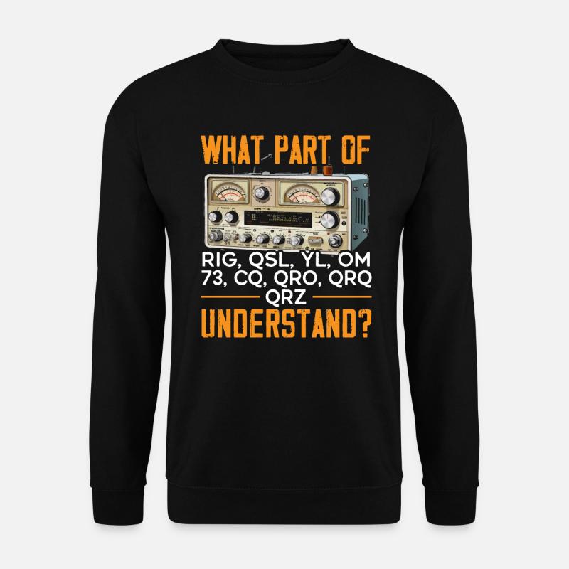 Amateurfunker Morsecode Radioaktivität - Unisex Pullover - Schwarz