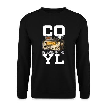 Ham Radio Operator Morse Code Radioactivity - Unisex Sweatshirt - black - Front - Alina (178cm) & Michal (187cm)