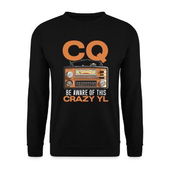 Ham Radio Operator Morse Code Radioactivity - Unisex Sweatshirt - black - Front - Alina (178cm) & Michal (187cm)