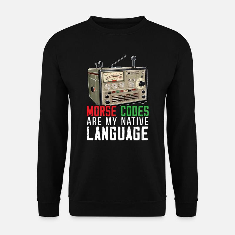 Amateurfunker Morsecode Radioaktivität - Unisex Pullover - Schwarz
