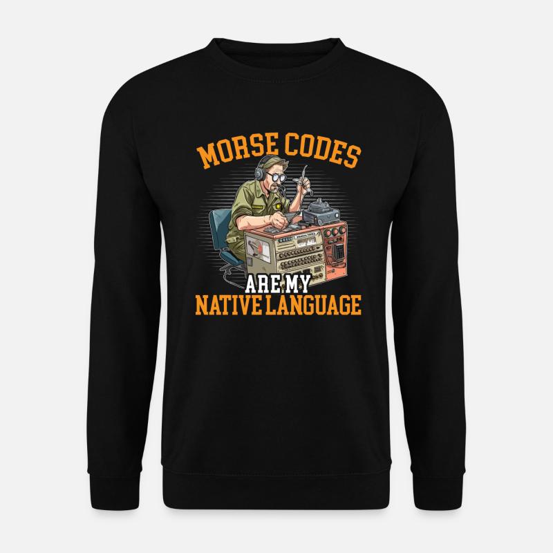 Amateurfunker Morsecode Radioaktivität - Unisex Pullover - Schwarz