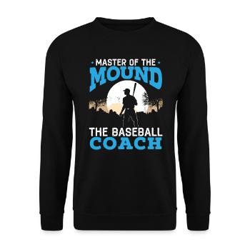 Entraîneur de baseball Joueur de baseball Sport d’équipe de baseball - Sweat-shirt Unisexe - noir - Devant - Alina (178cm) & Michal (187cm)