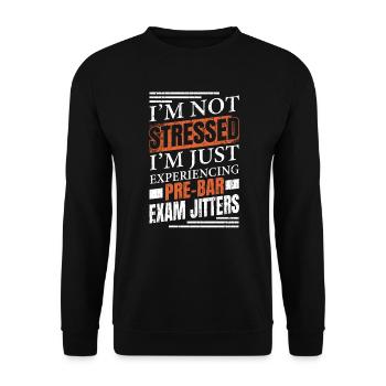 Juris Doctor Jurisprudence Law Attorney Lawyer - Unisex Sweatshirt - black - Front - Alina (178cm) & Michal (187cm)