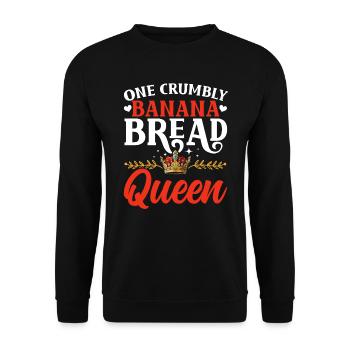 Pain aux bananes Baker Boulangerie Chef cuisinier Cuisiner - Sweat-shirt Unisexe - noir - Devant - Alina (178cm) & Michal (187cm)