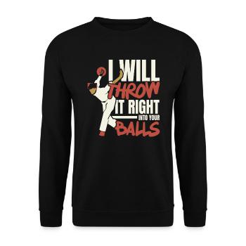 Bocce Ball Player Bocce Game Italian Sports Italy - Unisex Sweatshirt - black - Front - Alina (178cm) & Michal (187cm)