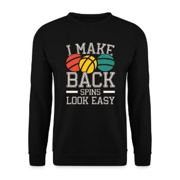 Bocce Ball Player Bocce Game Italian Sports Italy - Unisex Sweatshirt - black - Front - Alina (178cm) & Michal (187cm)