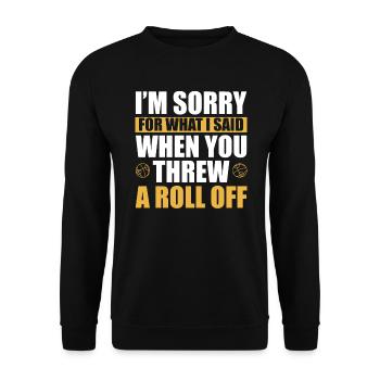 Bocce Ball Player Bocce Game Italian Sports Italy - Unisex Sweatshirt - black - Front - Alina (178cm) & Michal (187cm)