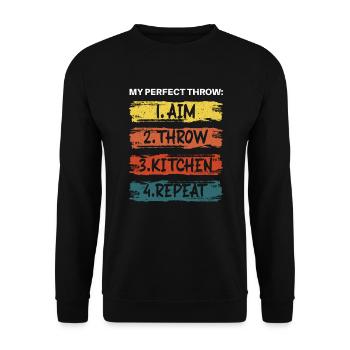 Bocce Ball Player Bocce Game Italian Sports Italy - Unisex Sweatshirt - black - Front - Alina (178cm) & Michal (187cm)