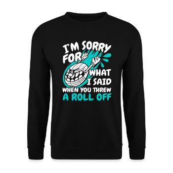 Bocce Ball Player Bocce Game Italian Sports Italy - Unisex Sweatshirt - black - Front - Alina (178cm) & Michal (187cm)