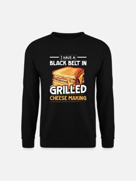 Liebe gegrillten Käse bitte Käsehersteller Käse Essen - Unisex Pullover - Schwarz
