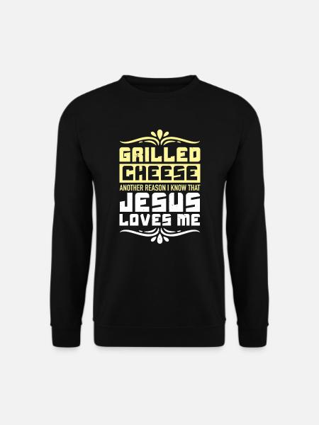 Liebe gegrillten Käse bitte Käsehersteller Käse Essen - Unisex Pullover - Schwarz