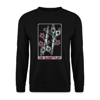 Coiffeur Coupe de cheveux Coiffeur Barbier Barbier - Sweat-shirt Unisexe - noir - Devant - Alina (178cm) & Michal (187cm)