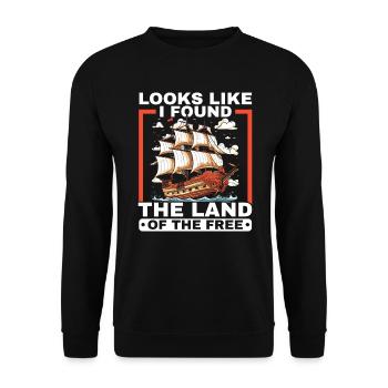 Christoph Kolumbus Italienisch-Amerikanischer Kolumbus-Tag - Unisex Pullover - Schwarz - Vorne - Alina (178cm) & Michal (187cm)