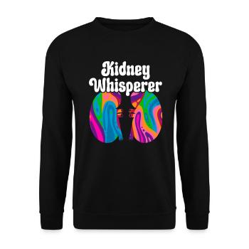 Nephrology Nurse Medical Job Medicine Nursing - Unisex Sweatshirt - black - Front - Alina (178cm) & Michal (187cm)