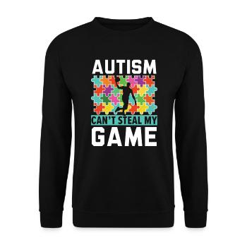 Autisme Basketball Autism Warrior Basketteur - Sweat-shirt Unisexe - noir - Devant - Alina (178cm) & Michal (187cm)