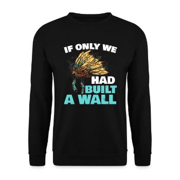 Tag der indigenen Ureinwohner Amerikas - Unisex Pullover - Schwarz - Vorne - Alina (178cm) & Michal (187cm)