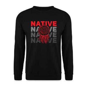Tag der indigenen Ureinwohner Amerikas - Unisex Pullover - Schwarz - Vorne - Alina (178cm) & Michal (187cm)