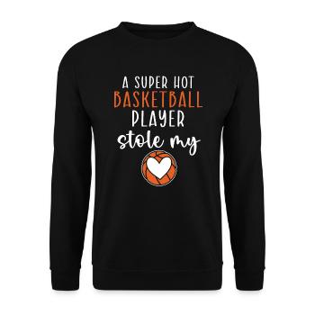 Basketball Girlfriend Love Couple Relationship - Sweat-shirt Unisexe - noir - Devant - Alina (178cm) & Michal (187cm)