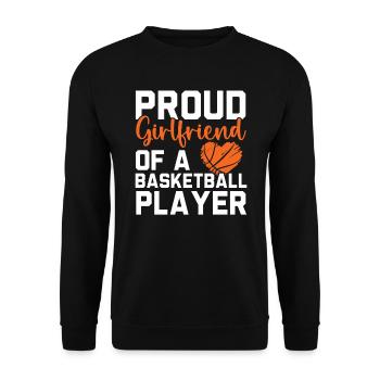 Basketball Girlfriend Love Couple Relationship - Sweat-shirt Unisexe - noir - Devant - Alina (178cm) & Michal (187cm)