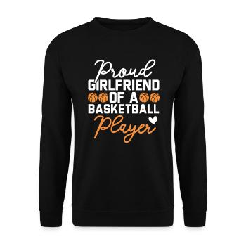 Basketball Girlfriend Love Couple Relationship - Sweat-shirt Unisexe - noir - Devant - Alina (178cm) & Michal (187cm)