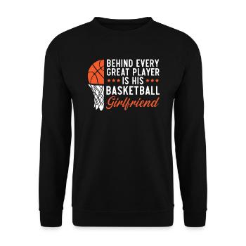 Basketball Girlfriend Love Couple Relationship - Sweat-shirt Unisexe - noir - Devant - Alina (178cm) & Michal (187cm)