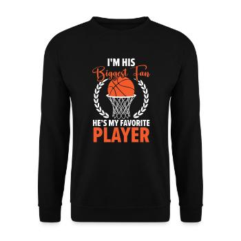 Basketball Girlfriend Love Couple Relationship - Sweat-shirt Unisexe - noir - Devant - Alina (178cm) & Michal (187cm)