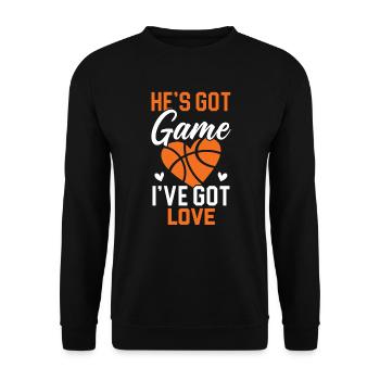 Basketball Girlfriend Love Couple Relationship - Sweat-shirt Unisexe - noir - Devant - Alina (178cm) & Michal (187cm)