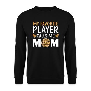 Fille Basketball Sport Basketball Papa Maman - Sweat-shirt Unisexe - noir - Devant - Alina (178cm) & Michal (187cm)