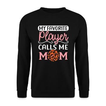 Tochter Basketball Sport Basketball Papa Mama - Unisex Pullover - Schwarz - Vorne - Alina (178cm) & Michal (187cm)