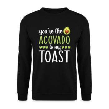 Avocado Couple Relationship Avocado Fruit Guac - Unisex Sweatshirt - black - Front - Alina (178cm) & Michal (187cm)