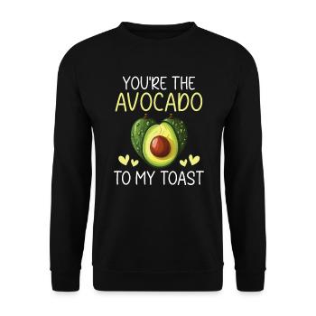 Avocado Couple Relationship Avocado Fruit Guac - Unisex Sweatshirt - black - Front - Alina (178cm) & Michal (187cm)