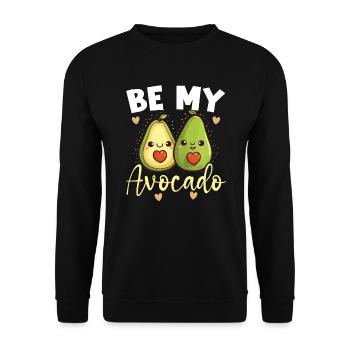 Avocado Couple Relationship Avocado Fruit Guac - Unisex Sweatshirt - black - Front - Alina (178cm) & Michal (187cm)