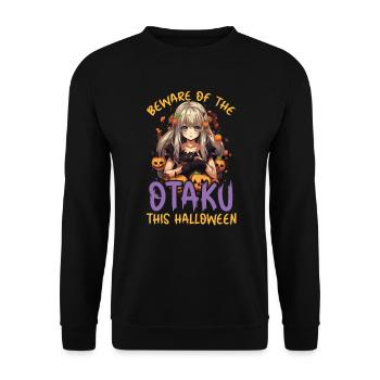 Anime Halloween Kawaii Trick Or Treat Spooky Manga - Sweat-shirt Unisexe - noir - Devant - Alina (178cm) & Michal (187cm)