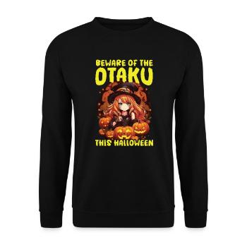 Anime Halloween Kawaii Trick Or Treat Spooky Manga - Sweat-shirt Unisexe - noir - Devant - Alina (178cm) & Michal (187cm)