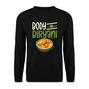 Biryani Lover Indian Food Desifood India Rice - Sweat-shirt Unisexe - noir - Devant - Alina (178cm) & Michal (187cm)