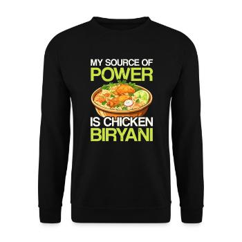 Biryani Lover Indian Food Desifood India Rice - Sweat-shirt Unisexe - noir - Devant - Alina (178cm) & Michal (187cm)