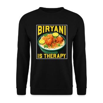 Biryani Lover Indian Food Desifood India Rice - Sweat-shirt Unisexe - noir - Devant - Alina (178cm) & Michal (187cm)