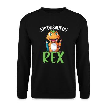 Professeur de paléontologie des dinosaures Enseignement Dino - Sweat-shirt Unisexe - noir - Devant - Alina (178cm) & Michal (187cm)