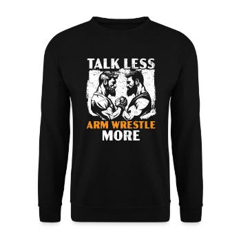 Arm Wrestling Trainer Arm Wrestler Wrist Wrestler - Sweat-shirt Unisexe - noir - Devant - Alina (178cm) & Michal (187cm)