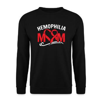 Hemophilie Warrior Disorder Sensibilisation à l’hémophilie - Sweat-shirt Unisexe - noir - Devant - Alina (178cm) & Michal (187cm)
