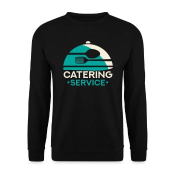 Service traiteur Traiteur Chef cuisinier Serveur - Sweat-shirt Unisexe - noir - Devant - Alina (178cm) & Michal (187cm)