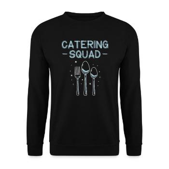 Service traiteur Traiteur Chef cuisinier Serveur - Sweat-shirt Unisexe - noir - Devant - Alina (178cm) & Michal (187cm)