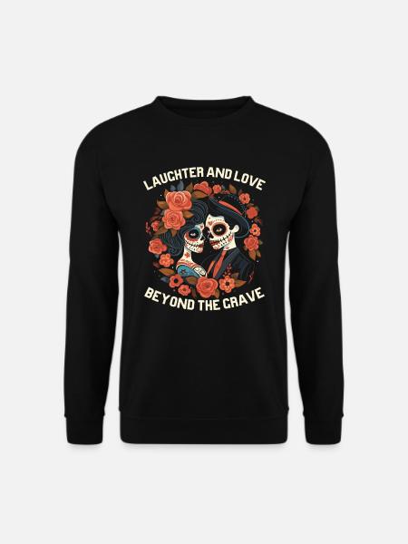Dia de los Muertos Sugar Skull Mexikanischer Feiertag - Unisex Pullover - Schwarz